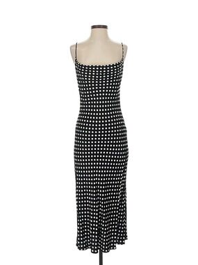 Zara Black and White Polka Dot Maxi Slip Dress